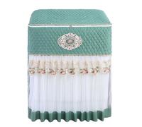 Housse Machine A Laver Housse de machine à laver style pastoral, rouleau dentelle épaississant, roue ondulée entièrement automatique, housse protection solaire(Color7,80x45x85cm)