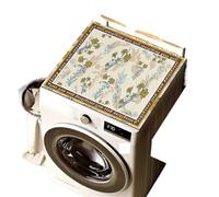 Housse Machine a Laver Housse de protection anti-poussière for Machine à laver, motifs rétro, tampons vidange cuisine, imperméable, for four micro-ondes, tapis antidérapant(Dust cover S4,XL 65x90cm)