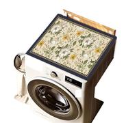Housse Machine a Laver Housse de protection anti-poussière for Machine à laver, motifs rétro, tampons vidange cuisine, imperméable, for four micro-ondes, tapis antidérapant(Dust cover S5,XL 65x90cm)