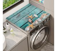 Housse Machine A Laver Tapis De Protection Pour Machine à Laver à Motif 3D DéCoupable Top Cover Mat Dessus De Lave Linge Top SéChage Rapide DéCor Lavable RéFrigéRateur Cuisine (Color 3,40x50cm)