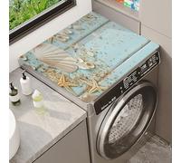 Housse Machine A Laver Tapis De Protection Pour Machine à Laver à Motif 3D DéCoupable Top Cover Mat Dessus De Lave Linge Top SéChage Rapide DéCor Lavable RéFrigéRateur Cuisine (Color 2,40x50cm)
