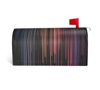 Housse magnétique de boîte aux lettres 64,5 x 53,3 cm, décoration extérieure de boîte aux lettres, imprimé pluie arc-en-ciel unique, imperméable et durable