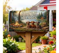 Housse magnétique de boîte aux lettres pour feu de camp, décoration de jardin, terrasse, 45,7 x 53,3 cm, vert été