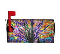 Housse magnétique pour boîte aux lettres - 53 cm - Housse décorative imperméable - Tissu Oxford - Taille standard - Housse d'extérieur élégante pour les fêtes, les festivals, la protection de la boîte