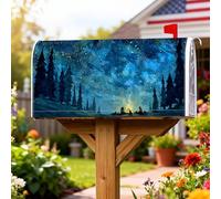 Housse magnétique pour boîte aux lettres de feu de camp, décoration de jardin, cour, 45,7 x 53,3 cm