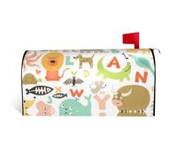 Housse magnétique pour boîte aux lettres de l'alphabet - Durable et élégante - Imperméable - Facile à installer pour toutes les saisons