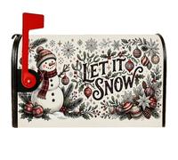 Housse magnétique pour boîte aux lettres Motif bonhomme de neige 45,7 x 53,3 cm