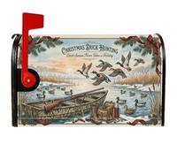 Housse magnétique pour boîte aux lettres Motif canard colvert 53,3 x 63,5 | Thème de chasse à la sauvagine, couvercle de boîte aux lettres, bateau de camouflage, décoration extérieure rustique