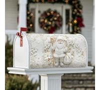Housse magnétique pour boîte aux lettres motif Père Noël, cadeau festif de Noël, boîte aux lettres pour décoration de jardin, extérieur, 53,3 x 64,9 cm