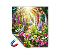 Housse magnétique pour lave-vaisselle - 66 x 58,4 cm - Autocollant magnétique imperméable pour jardin, forêt, ville, phare, cabine, appareil de cuisine, panneau décoratif pour usage domestique (#6)