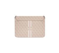 Guess, Housse magnétique pour ordinateur 13 / 14 pouces imprimé 4G modèle Stripe, Rose