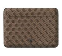 Guess Housse magnétique pour ordinateur Modèle 4G Triangle 13/14 pouces Marron G