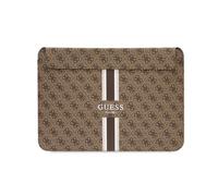 Housse Magnétique pour Ordinateur 16 pouces Imprimé 4G Modèle Stripe Guess Marron