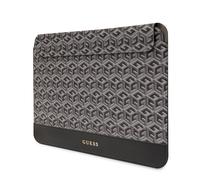 Guess Housse magnétique pour ordinateur GCube GUCS16HGCFSEK – Manchon à rayures Noir 16"