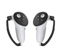 Housse manette pour Quest 3, Housse pour manette VR Housse de protection en silicone manette pour Meta Quest 3 Accessoires (Blanc)