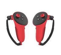 Housse manette pour Quest 3, Housse pour manette VR Housse de protection en silicone manette pour Meta Quest 3 Accessoires (Rouge)