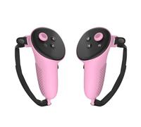 Housse manette pour Quest 3, Housse pour manette VR Housse de protection en silicone manette pour Meta Quest 3 Accessoires (Rose)