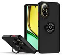 Housse Mate Avec Bord Noir Et Anneau Rotatif 360 Pour Realme C67 4G