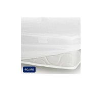 Housse matelas 90 x 190 cm coton 170 g/m² blanc