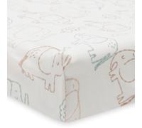 Jollein Housse de Matelas à Langer - Elephant Tales - 50x70cm - 100% Coton - Certifiée OEKO-TEX- Housse pour Matelas à Langer