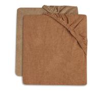 Jollein Lot de 2 Housses Matelas à Langer 50x70 cm Éponge Caramel et Biscuit - Jollein