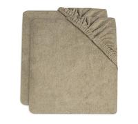 Housse Matelas À Langer Éponge (2 Pcs) En Coton Vert Olive TU