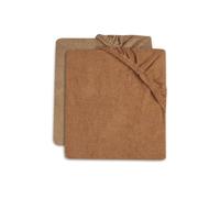 Lot de 2 Housses Matelas à Langer 50x70 cm Éponge Caramel et Biscuit - Jollein