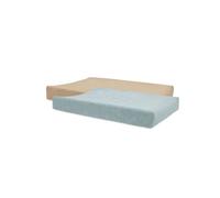 Lot de 2 housses de matelas à langer Sea Green-Biscuit (50 x 70 cm)