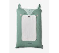 Housse matelas à langer personnalisable BICHE vert imprimé 72X49