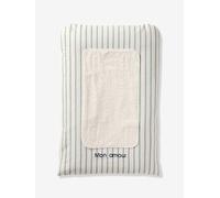 Housse matelas à langer personnalisable vert sauge TU