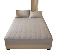 Housse Matelas Imperméable Housse de Matelas Super épaisse, matelassée et brodée, Couvre-lit Simple, King, en Coton(Tulip-2-01,150x200x30cm 1pc)