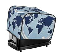 Housse matelassée à 4 tranches pour grille-pain bleue avec poignée pour la maison, la table, la cuisine