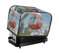 Housse matelassée pour grille-pain à 2 tranches - Grande roue - Pour petit appareil électroménager - Avec poignée - Pour la maison, la table et la cuisine