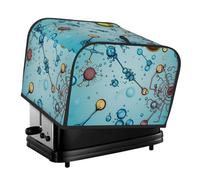 Housse matelassée pour grille-pain à 4 tranches avec poignée abstraction biologie chimie grille-pain housse anti-poussière pour la maison, la table et la cuisine