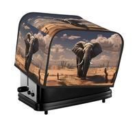 Housse matelassée pour grille-pain à 4 tranches avec poignée, grille-pain éléphant, housse anti-poussière pour la maison, la table, la cuisine