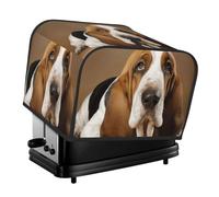 Housse matelassée pour grille-pain à 4 tranches - Pour petit appareil électroménager - Avec poignée - Pour grille-pain basset hound - Décoration de table et de cuisine