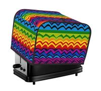 Housse matelassée pour machine à pain à 4 tranches avec poignée Motif arc-en-ciel Gay Pride 1 Housse anti-poussière pour la maison, la table et la cuisine