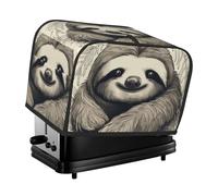 Housse matelassée pour machine à pain avec poignée pour grille-pain à 2 tranches - Motif paresseux mon esprit