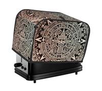 Housse matelassée pour machine à pain Motif calendrier maya End of the World 2 tranches pour petit appareil électroménager avec poignée pour décoration de table de maison ou de cuisine