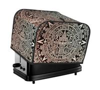 Housse matelassée pour machine à pain Motif calendrier maya End of the World 4 tranches pour petit appareil électroménager avec poignée pour décoration de table de maison ou de cuisine