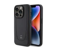 Housse Mercedes iPhone 15 Pro, noir - Leather Urban Line
