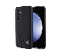 Housse Mercedes MEHCS24S23RBCSK Leather Curved Stitches Noir - Galaxy S24