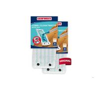 Housse balai serpillère Clean Twist/Combi M micro duo 55155 Leifheit, serpillière balai Clean Twist/Combi M, tous sols, lot de 2