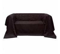 Housse de canapé Micro-suède Marron 270x350 cm