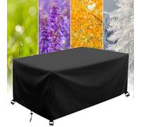 Housse Mobilier Jardin Exterieur 400x100x90cm/Longueur x Largeur x Hauteur Couverture de Protection Meubles Bâche Salon de Jardin Imperméable Bache Table Exterieur Anti-UV Housse de Salon de Jardin
