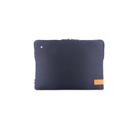 Housse Mobilis 069001 pour ordinateur portable jusqu'à 14" (35.6cm), tissu et nylon bleu, compatible Macbook Pro 13/14, protection anti-rayures et chocs, 250x350x20mm