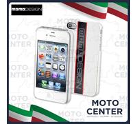 Housse Momo Design Rigide Racing Blanc Perle Brillant IPhone 4S/4 CELLULAR LINE
