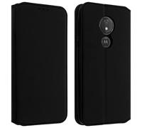 Housse Motorola Moto G7 Power Étui Folio Fonction Support Vidéo Noir