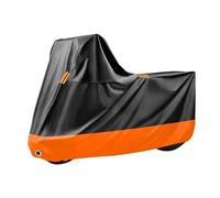 Housse Moto pour Suzuki V-Strom 800 2023-2024, Housse De Moto, Protecteur UV Pluie ImperméAble BâChe De Protection avec Bande RéFléChissantes Et Trou De Serrure,A-Black+Orange-200 * 115 * 85cm