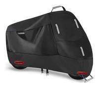 Housse Moto Robuste pour Yamaha Tricity 300 Tricity 125 Tricity 155 2018-2025, Imperméable Extérieur Bâche Protection Pluie Poussière, Toute Saison Abri avec Trous Verrouillage Bandes Réfléchissantes